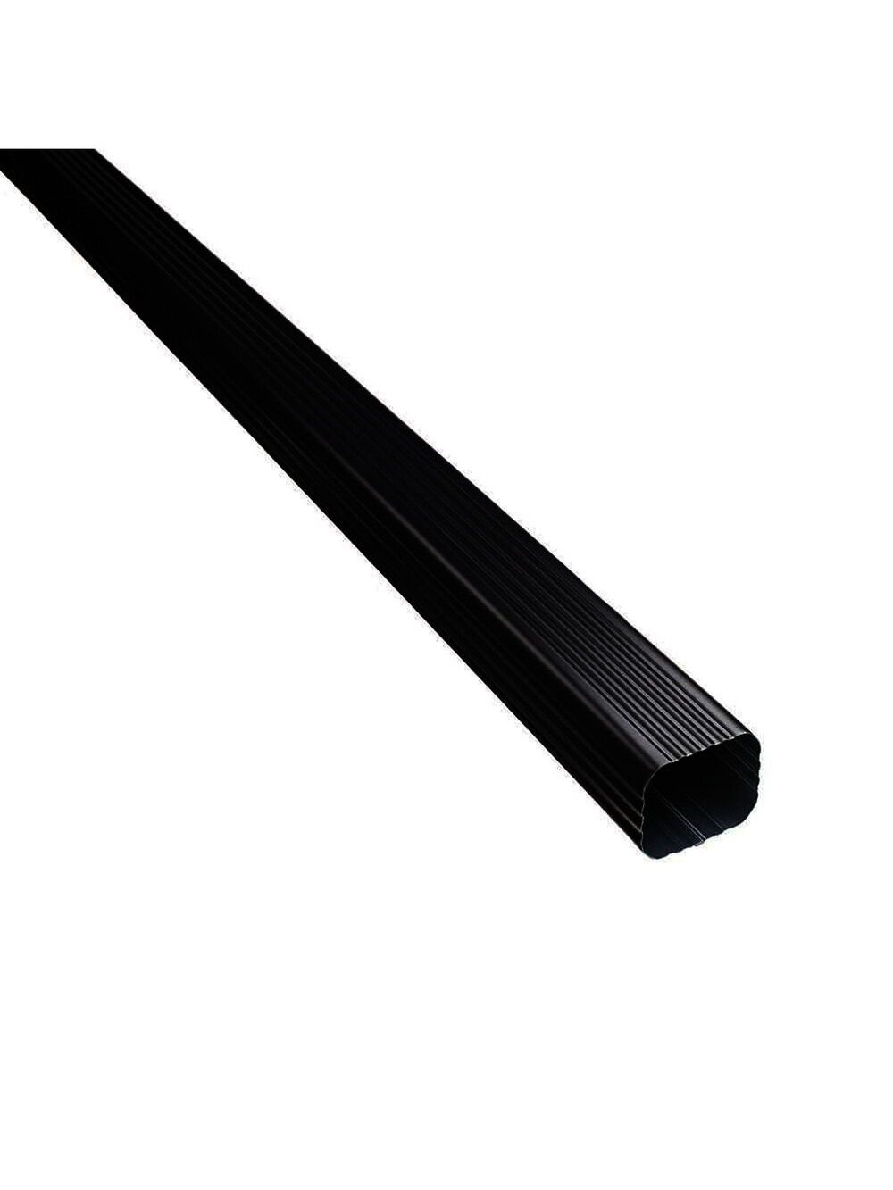 PEAK 10 in. Black Aluminum Downpipe Strap - Fits 2 in. x 3 in. Downpipes